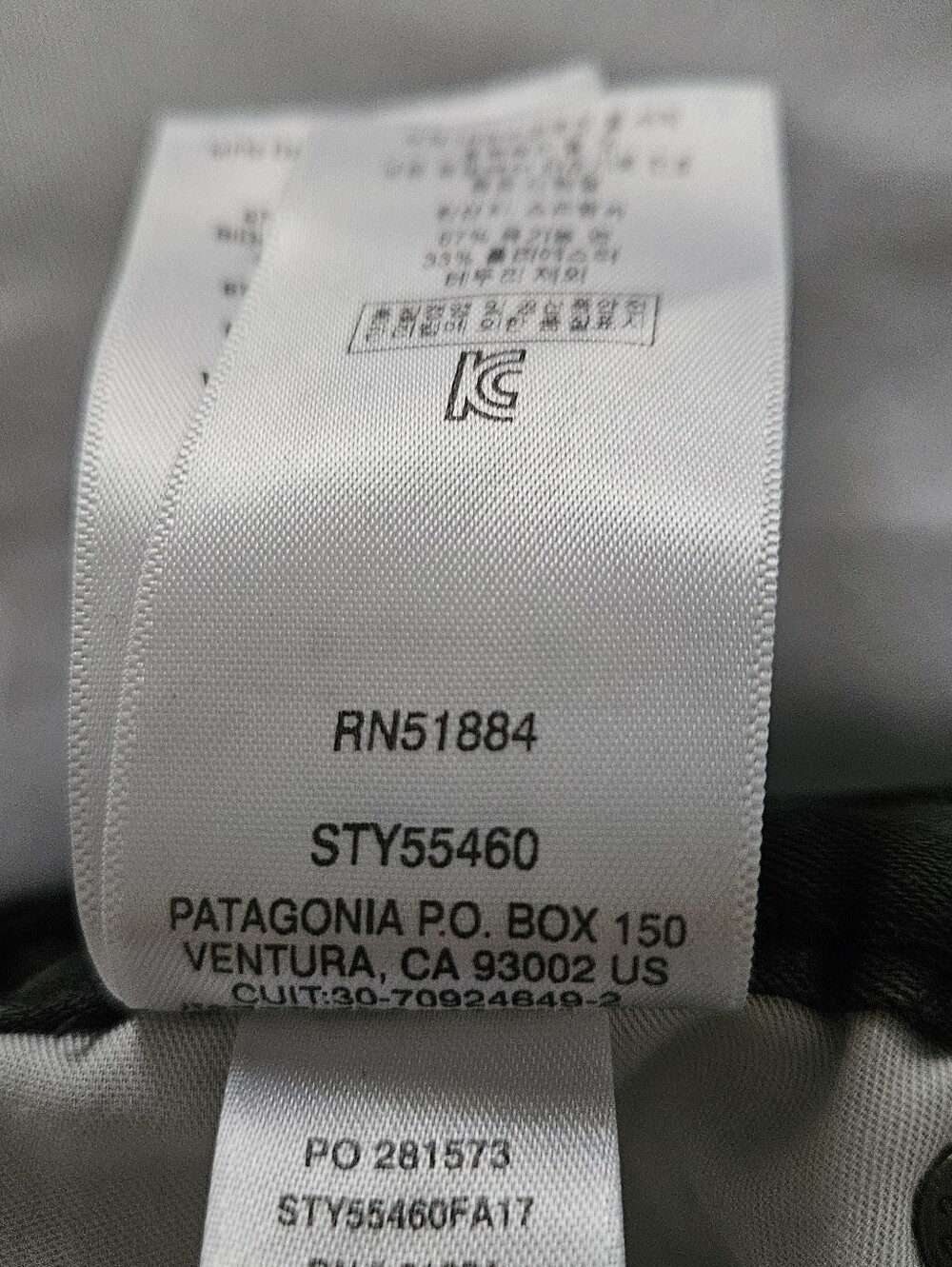 Patagonia Pinyon Pines Pants Charcoal Gray Organic Cotton Twill Size 4 - Picture 10 of 13